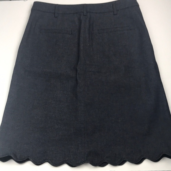 Tibi Scallop Hem Denim Skirt 6 - Picture 5 of 5